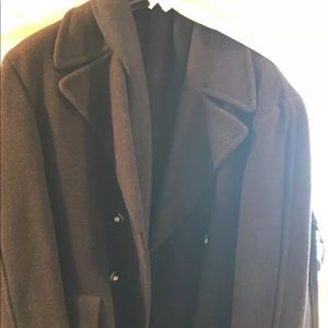 Versace Classic V2 wool blend pea coat